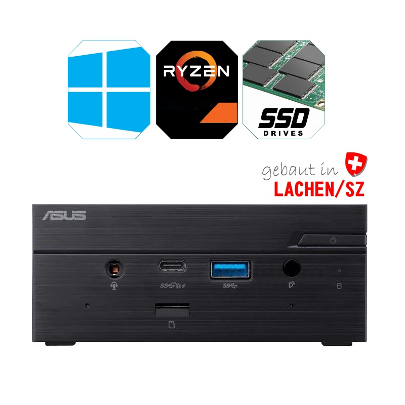 ALCOM Mini-PC ASUS Ryzen 7, 8GB RAM, 500GB SSD