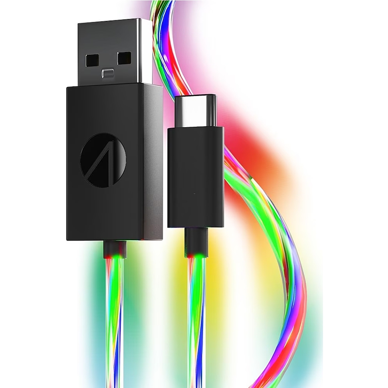 Ladekabel USB-A - USB-C, Light UP Twin, 2x 2m