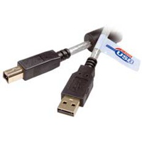 IT USB-Kabel 2.0, A/B, m/m, 1.8m Gold