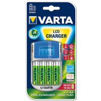Ladegerät VARTA LCD Charger inkl. 4x AA