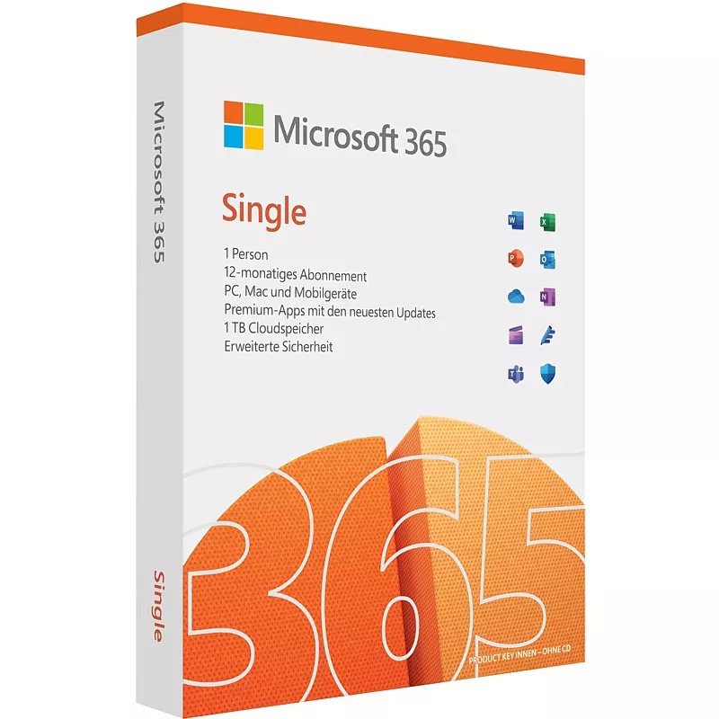 Microsoft 365 Single (1 User, 12 Monate)