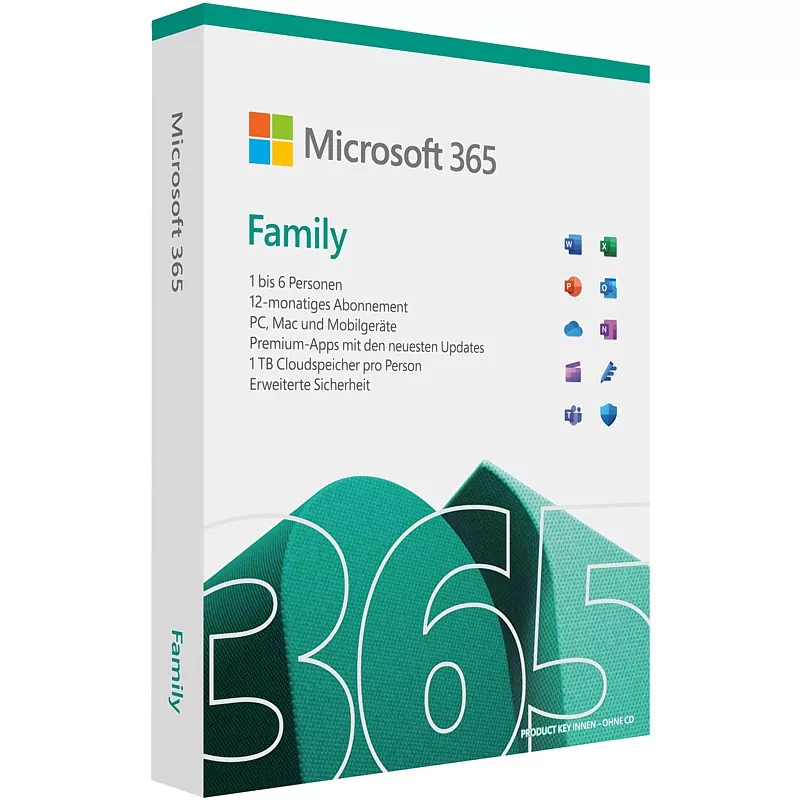 Microsoft 365 Family (6 User, 12 Monate)