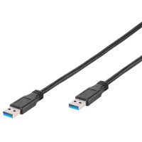 USB-Kabel 3.2 Gen 1x1, 5Gbps, A/A, m/m, Vivanco, 1.8m schwarz