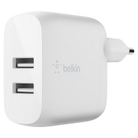 Wandladegerät, Belkin, 2x USB (Typ-A), 24W, weiss