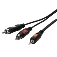 Audio Kabel Verbindung 2xCinch 3,5mm / Stecker, 5.0m