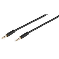 Audio Kabel Verbindung Stereo 3,5mm, vergoldet, 2.0m