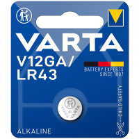Batterie VARTA Knopfzelle, V12GA LR43, 1 Stück