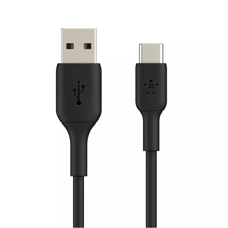 Kabel USB2, 480Mbps, 15W, USB-A Stecker / USB-C Stecker, 1m, schwarz