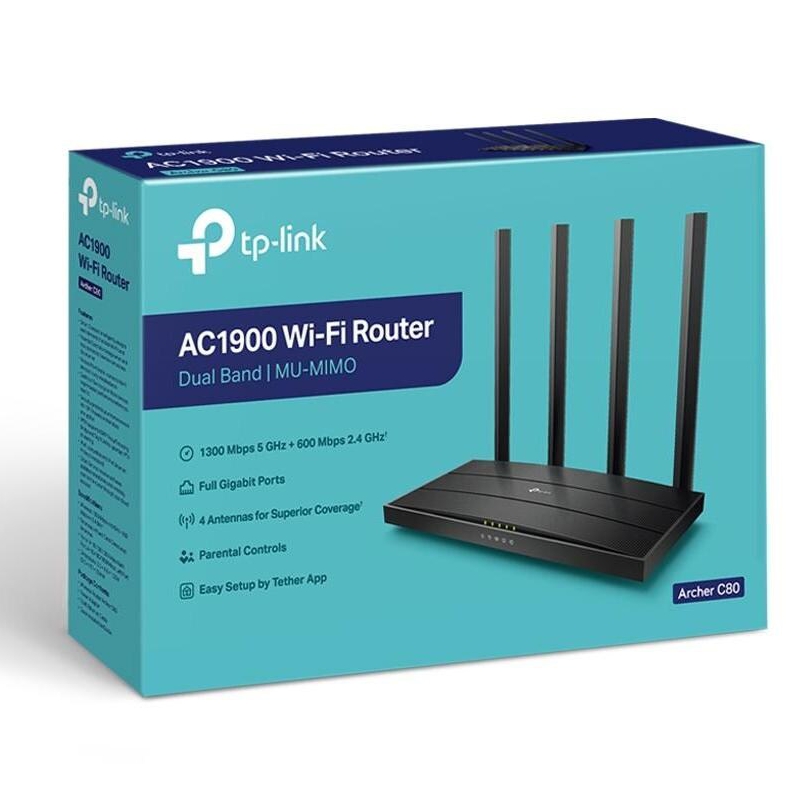 W-LAN 1900Mbps, TP-Link Archer C80, Router