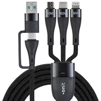 USB-Multikabel, USB A/C zu Lightning/Micro-USB B/USB-C, onit, 2m