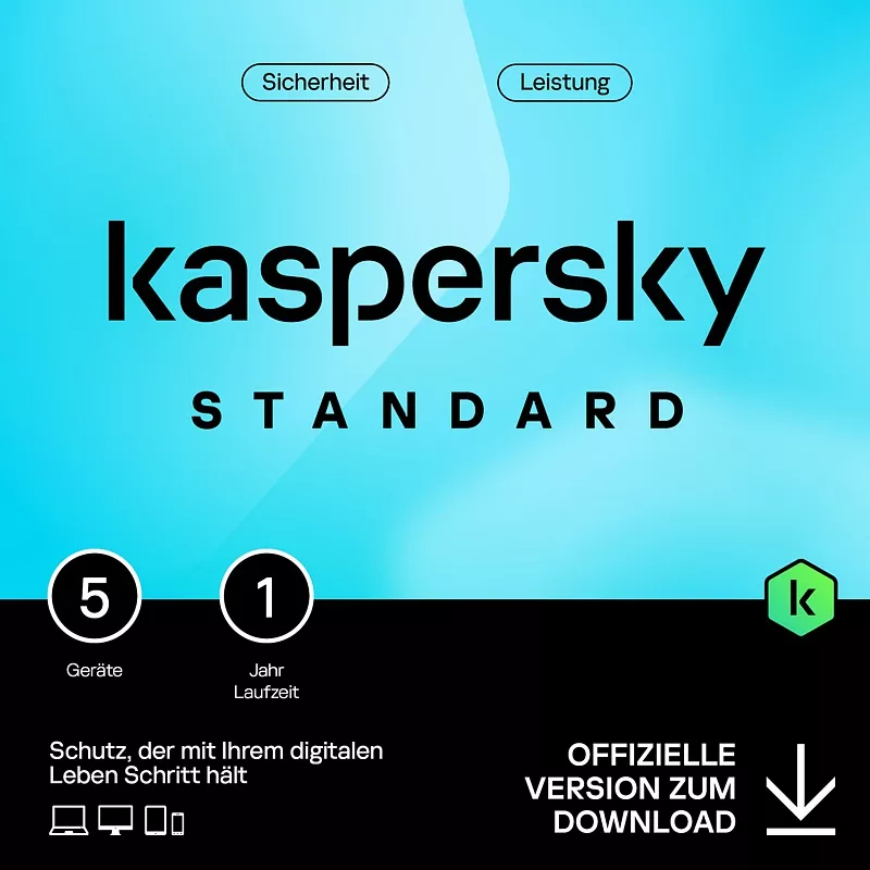 Kaspersky Standard, 1 Jahr, 5 Ger�te
