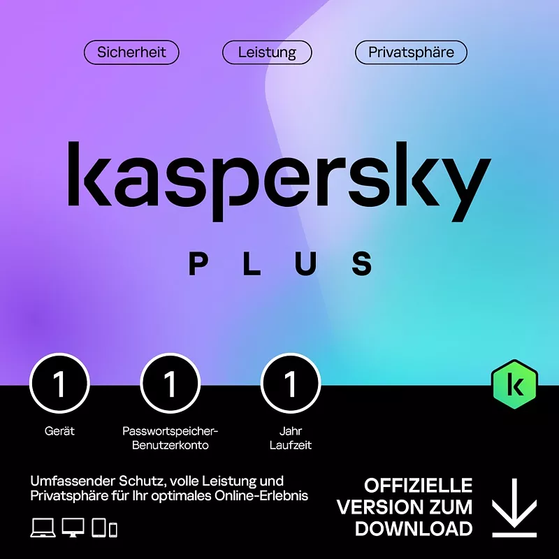 Kaspersky Plus, 1 Jahr, 1 Ger�t