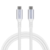 Thunderbolt 4 Kabel, 40Gbps, 240W, C/C, m/m, onit, 1m weiss