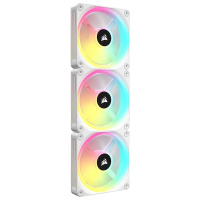 PC-Lüfter, Corsair iCUE QX120 RGB, weiss, 3er Pack inkl. ICUE-Link-Hub