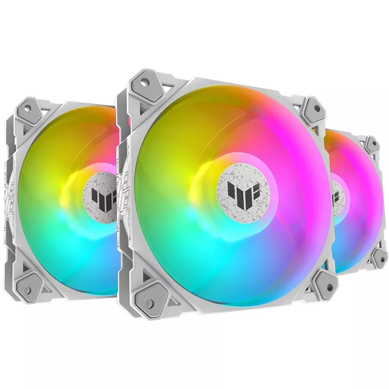 PC-L�fter, ASUS TUF Gaming TF120 ARGB 120mm, weiss (3. Stk.) + Controller