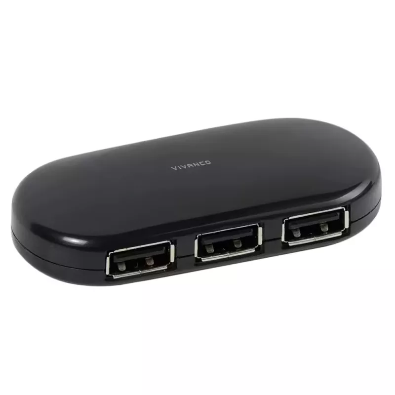 USB-Hub 2.0, 4 Port, Vivanco, USB-A