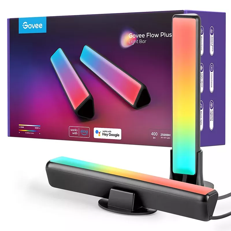 Govee Lichtbalken Flow Plus, RGBICWW, WiFi + Bluetooth