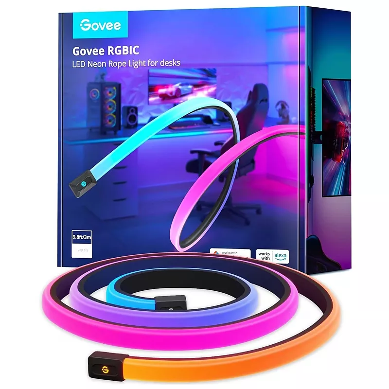 Govee LED Stripe Neon Gaming Table, 3m, RGBIC, WiFi + BT