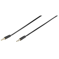 Audio Kabel Verbindung Stereo 3,5mm ultraflach, vergoldet, 0.5m