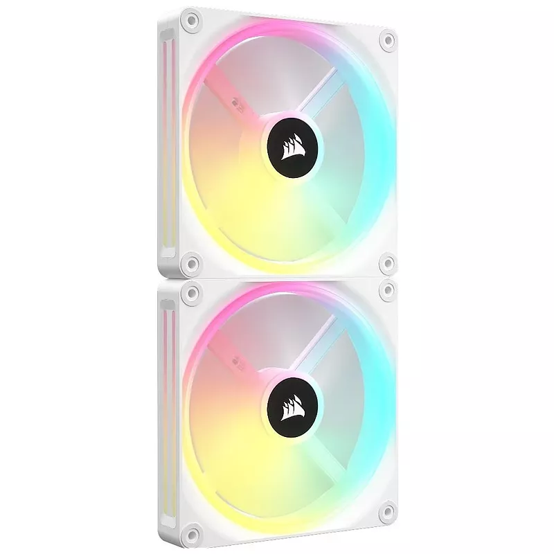 PC-L�fter, Corsair iCUE LINK QX140 RGB, weiss (2. Stk.) + LINK-Hub