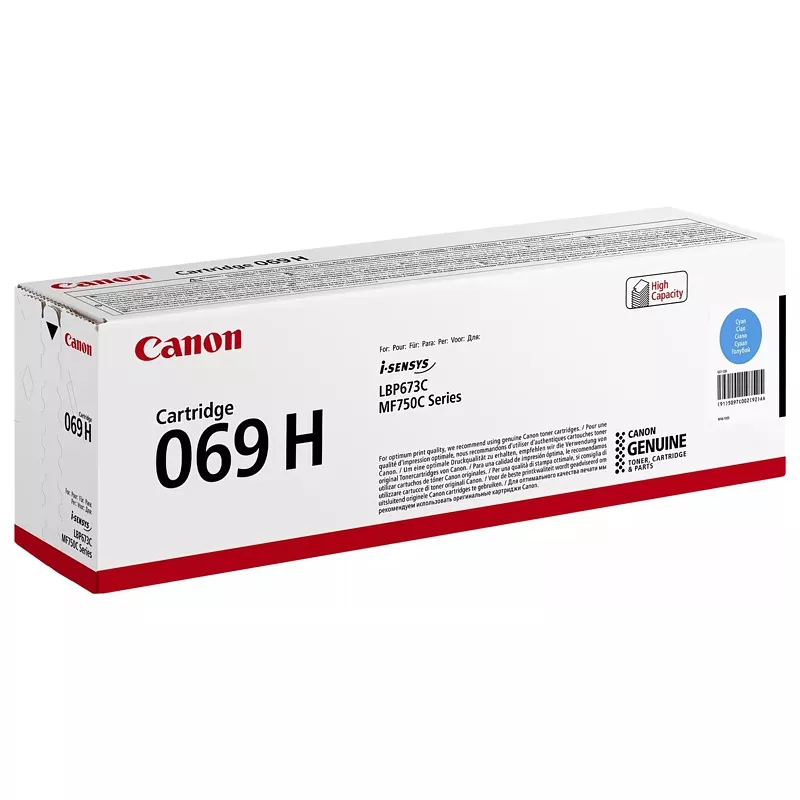 Laser-Toner Canon 069H, 5500 Seiten, cyan