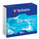 CD-R Verbatim, 0.7GB, 52x Speed, 80Min, Slim Case (10 Stck)               