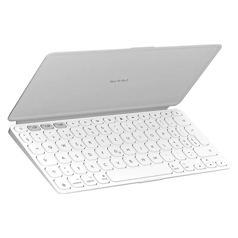 Tastatur Logitech Keys-To-Go 2, grau/weiss