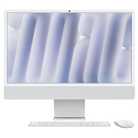 Apple iMac 24 Zoll (2024), M4 CPU, 8-Core GPU, 256GB SSD, 16GB RAM, silber 