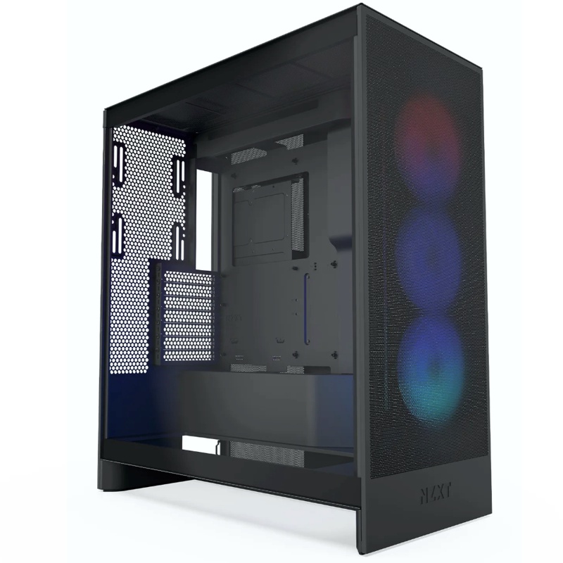 PC Gehuse, NZXT H7 Flow RGB, schwarz