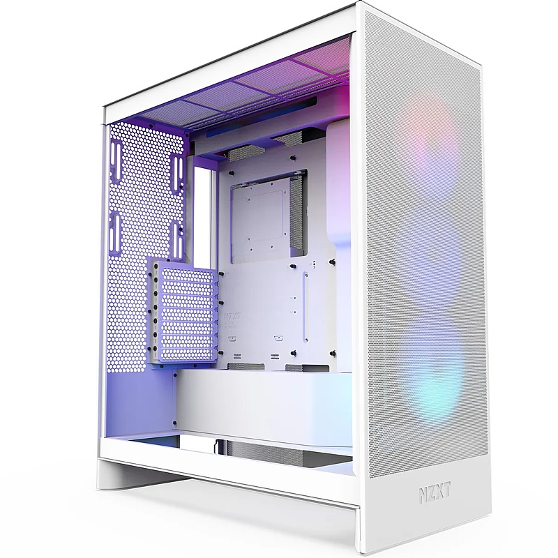 PC Gehuse, NZXT H7 Flow RGB, weiss