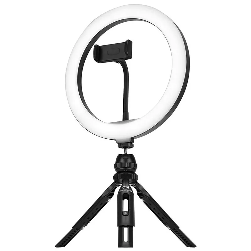 Streaming Ringlicht Light 10, schwarz