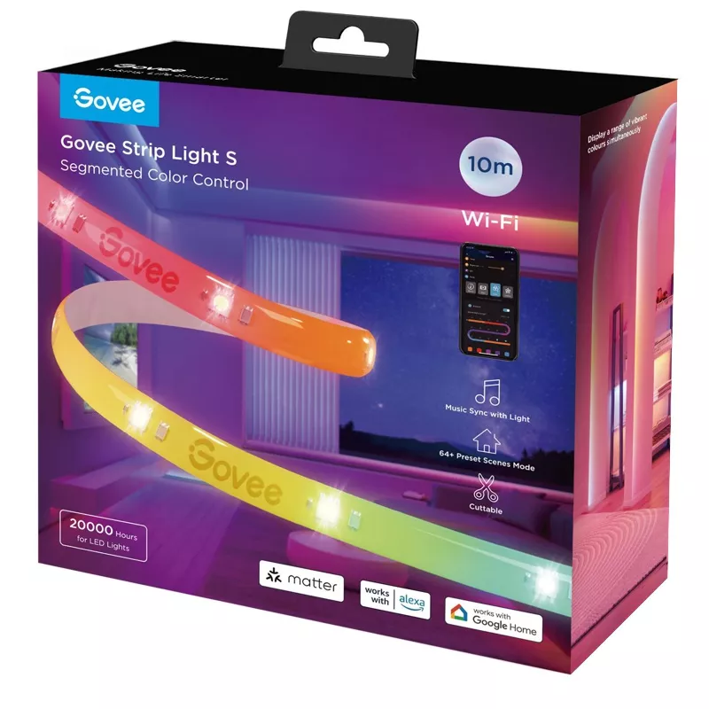 Govee LED Stripe Light S, 10m, RGBIC