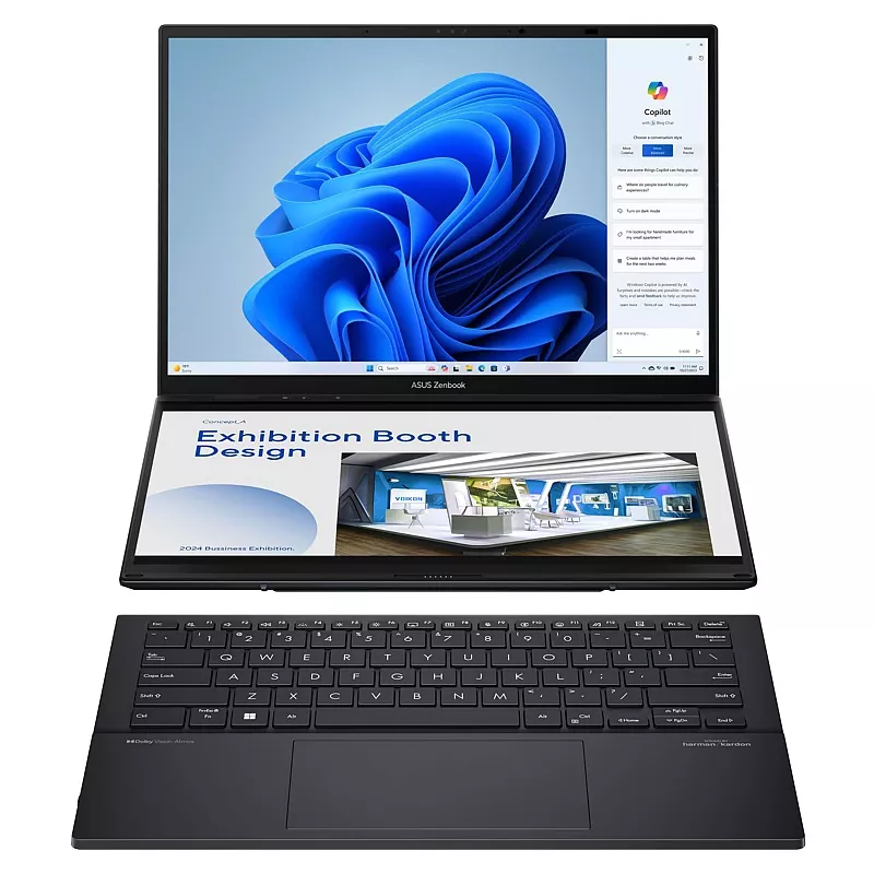 Notebook 14.0, ASUS Zenbook Duo OLED, UX8406CA-PZ961W, U9, 32GB RAM, 1TB