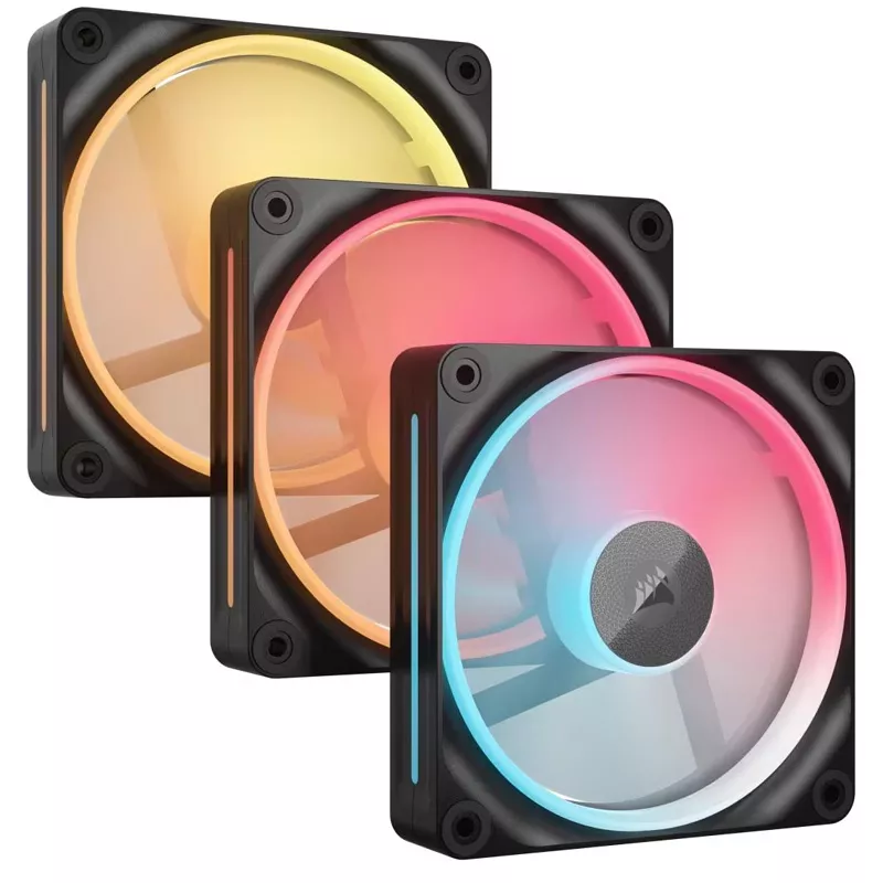 PC-L�fter, Corsair iCUE LINK LX120-R RGB, schwarz (3. Stk.) + LINK-Hub