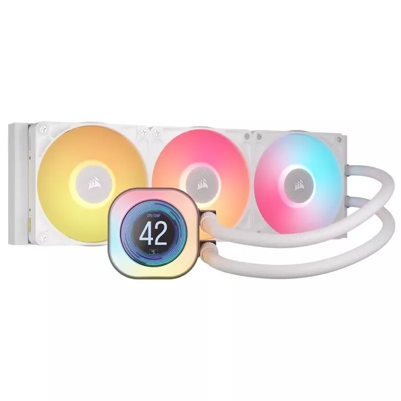 CPU Wasserk�hlung Corsair iCUE LINK Titan 360 RX LCD, weiss