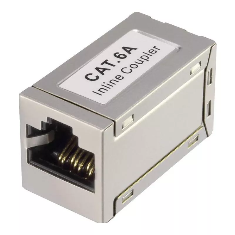 Kupplung Netzwerk RJ45, Kat.6a, geschirmt, Metall