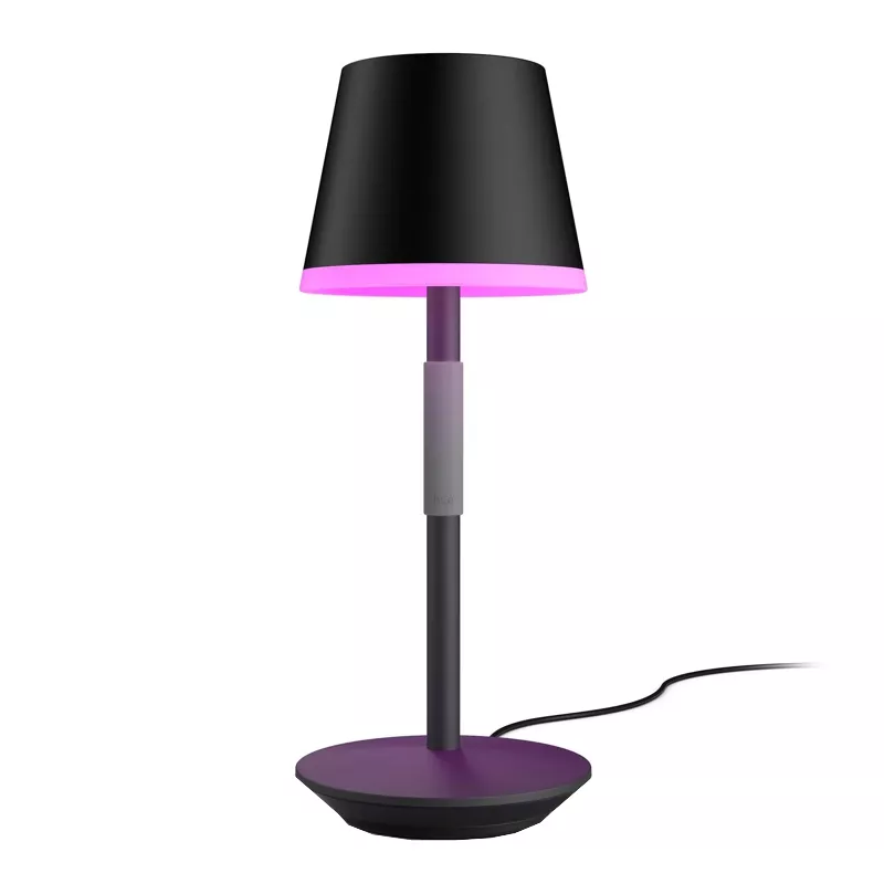 Philips Hue, Tischleuchte Go White & Color Ambiance, schwarz