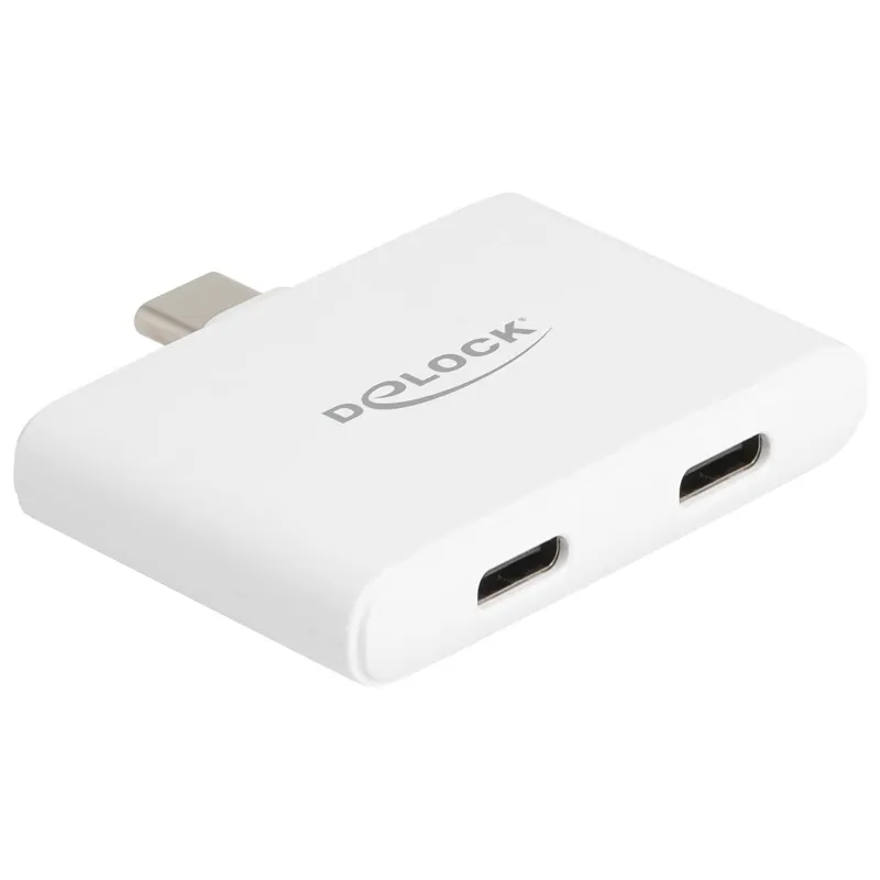 Adapter USB-C Stecker / 2x USB-C Buchse (10G/92W), Delock