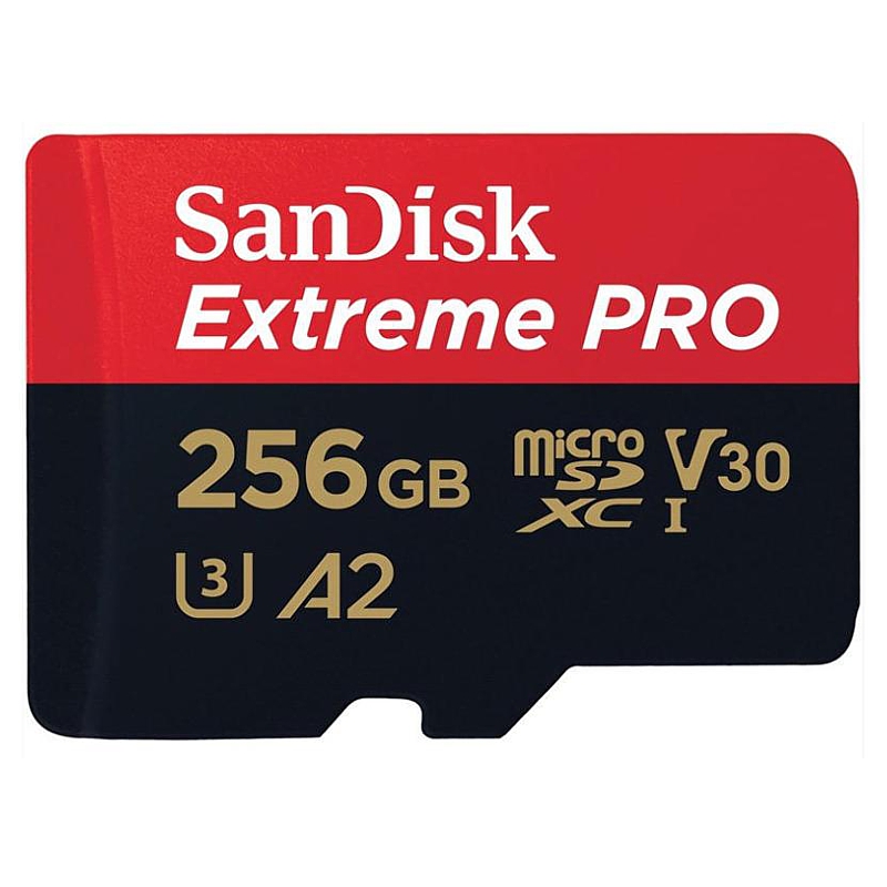 micro SDXC, SanDisk, Extreme Pro UHS-I A2, 256GB