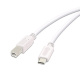 USB-Kabel 2.0, 480Mbps, C/B, m/m, Vivanco, 1.8m weiss