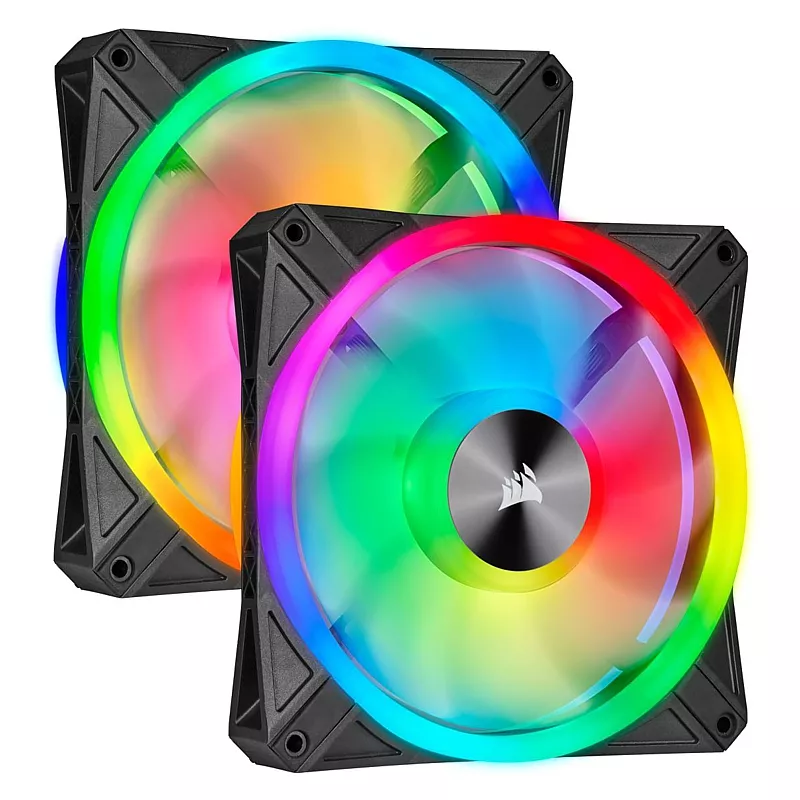 PC-L�fter, Corsair iCUE QL140 RGB PRO, black (2. Stk.) inkl. Lightning Node