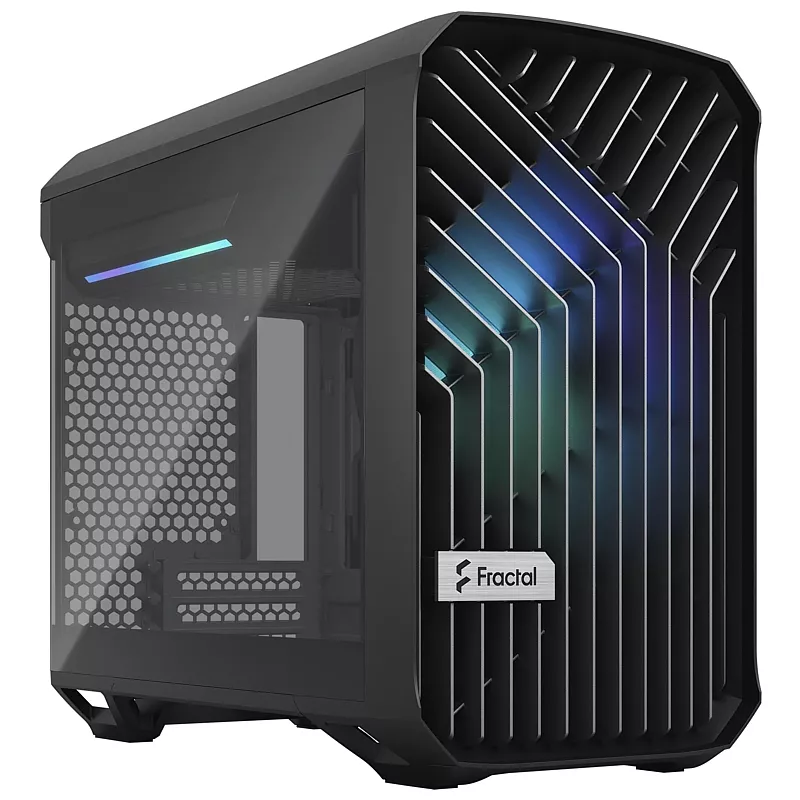 PC Geh�use, Fractal Design Torrent Nano RGB TG Light Tint, schwarz