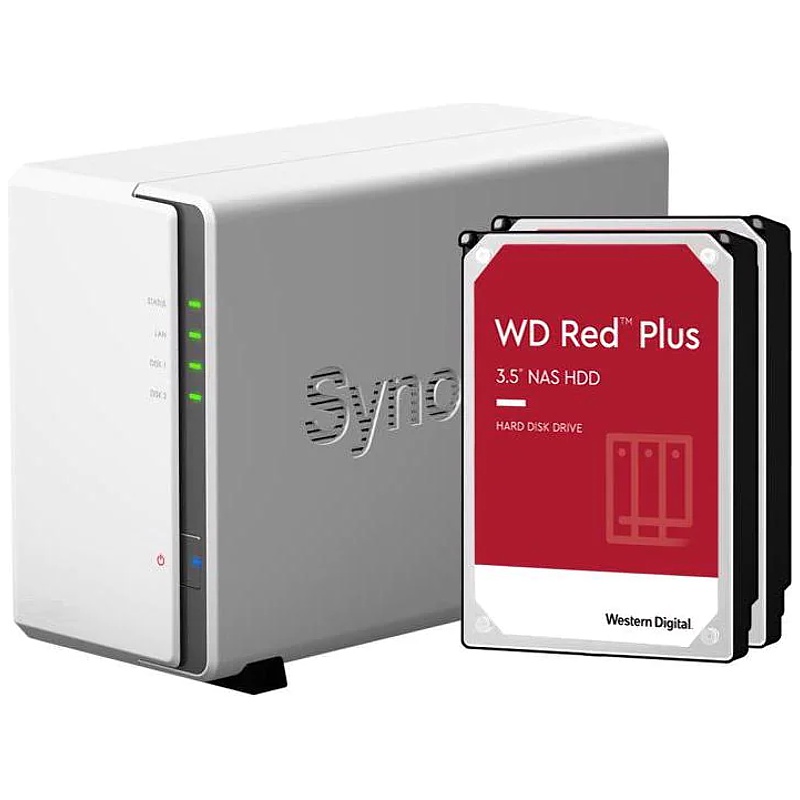 Synology DS220+ 6Go Syno NAS 8To (2X 4To) WD Red en destockage et  reconditionné chez DealBurn