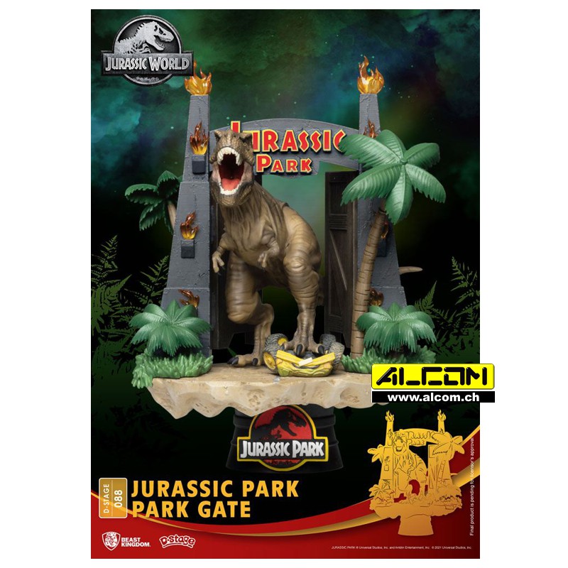Diorama: Jurassic Park - Gate (15 cm)