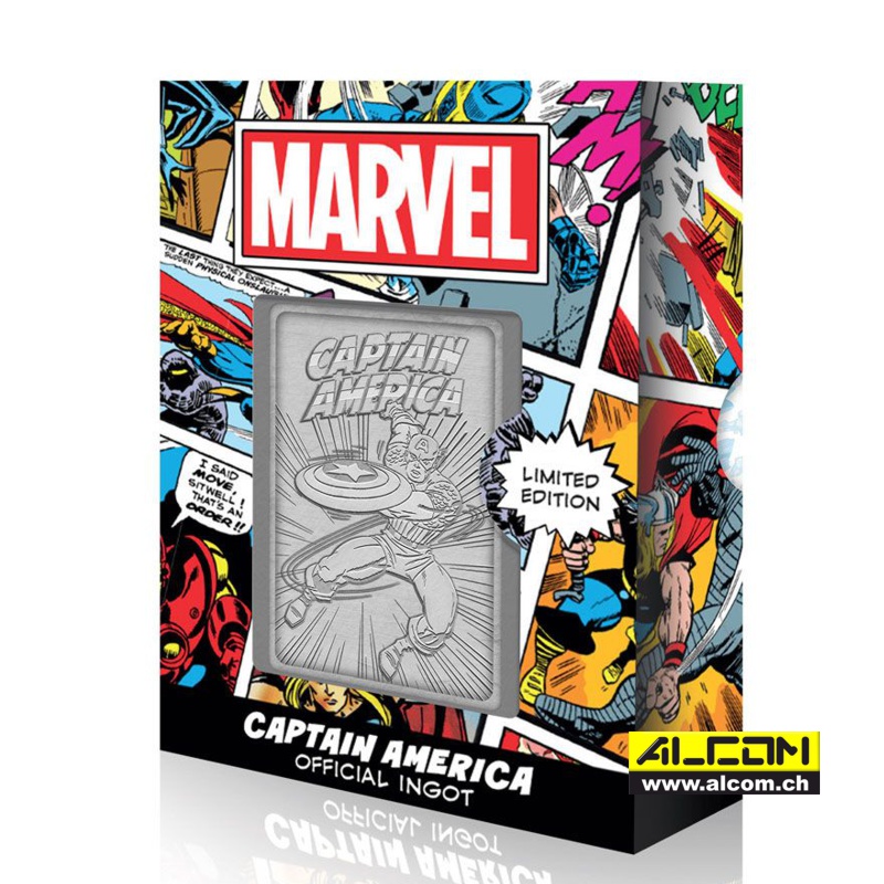 Metallbarren: Marvel - Captain America, auf 9995 Stk. limitiert