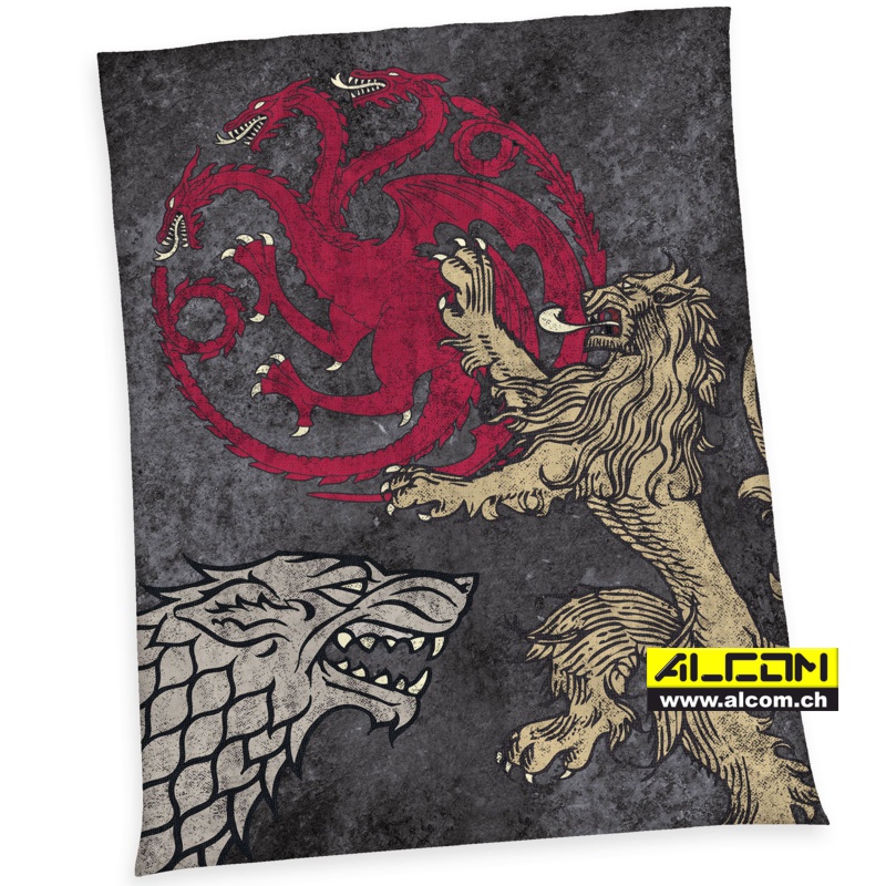 Fleecedecke: Game of Thrones - Logos (150 x 200 cm)