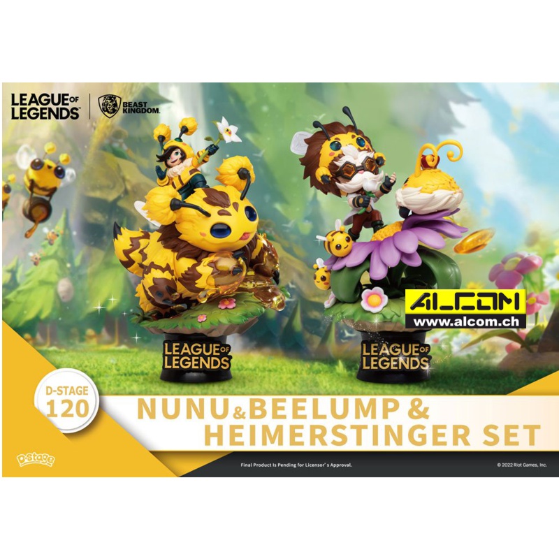 Diorama: League of Legends - Nunu & Beelump & Heimerstinger (2 Stk.,16 cm)