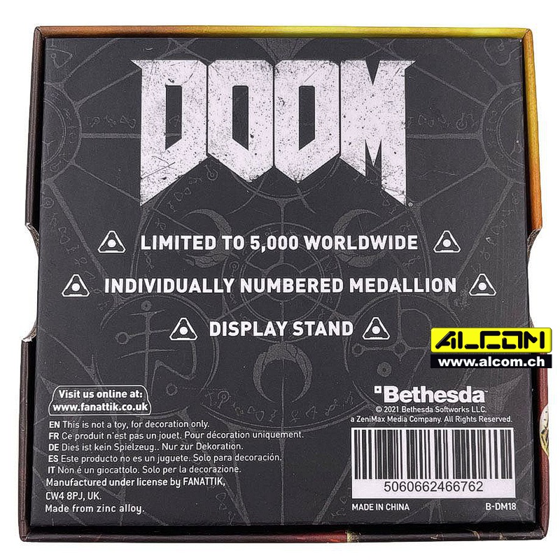 Medaille: Doom - Pinky Level Up, auf 5000 Stk. limitiert