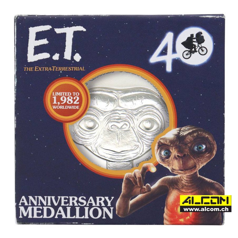 Medaille: E.T. Der Ausserirdische 40th Anniversary, auf 1982 Stk. limitiert
