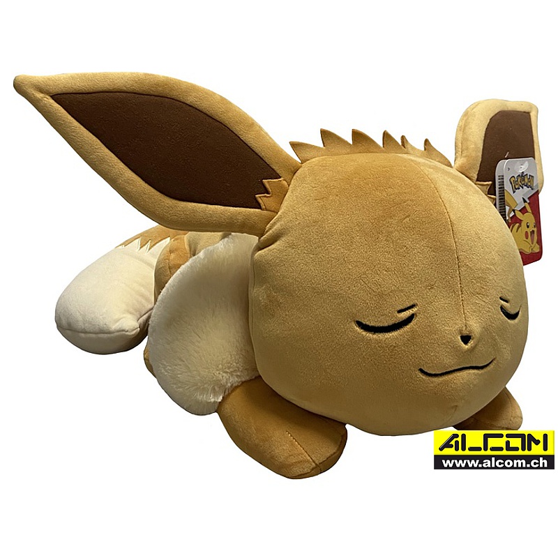 Figur: Pokémon Evoli schlafend Plüsch (45 cm)